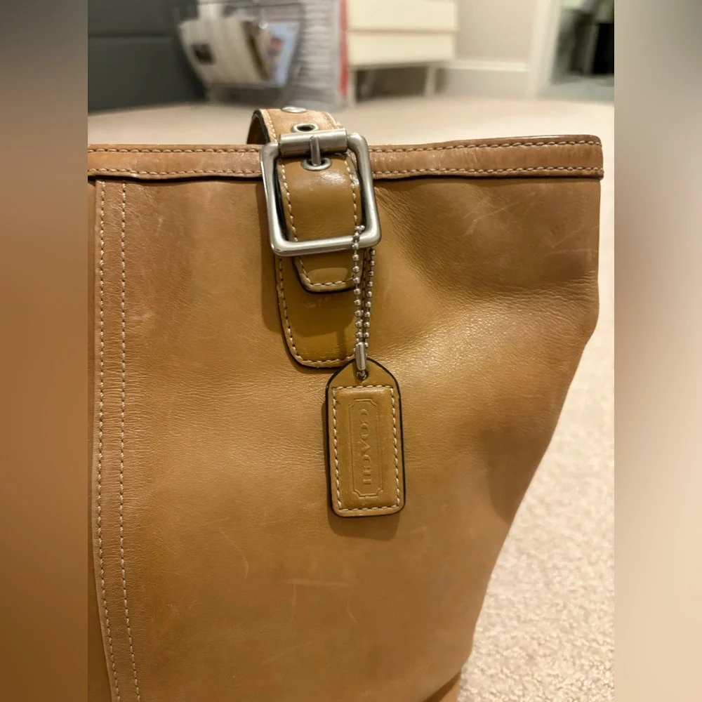 Coach Tan Leather Tote